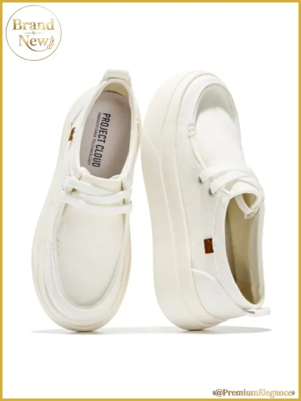 Canvas Platform Loafers Slip On Sneakers Women Comfortable